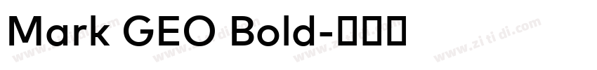 Mark GEO Bold字体转换